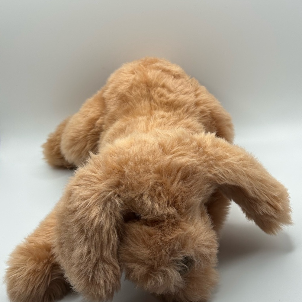 Realistic VTG 1985 Gund Tan Muttsy Puppy Dog Plush toy 14" Suede Paws Floppy
